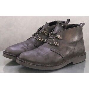 Clarks Gore Tex Men's Waterproof Desert Boots Size 8.5 M Nubuck Leather Black